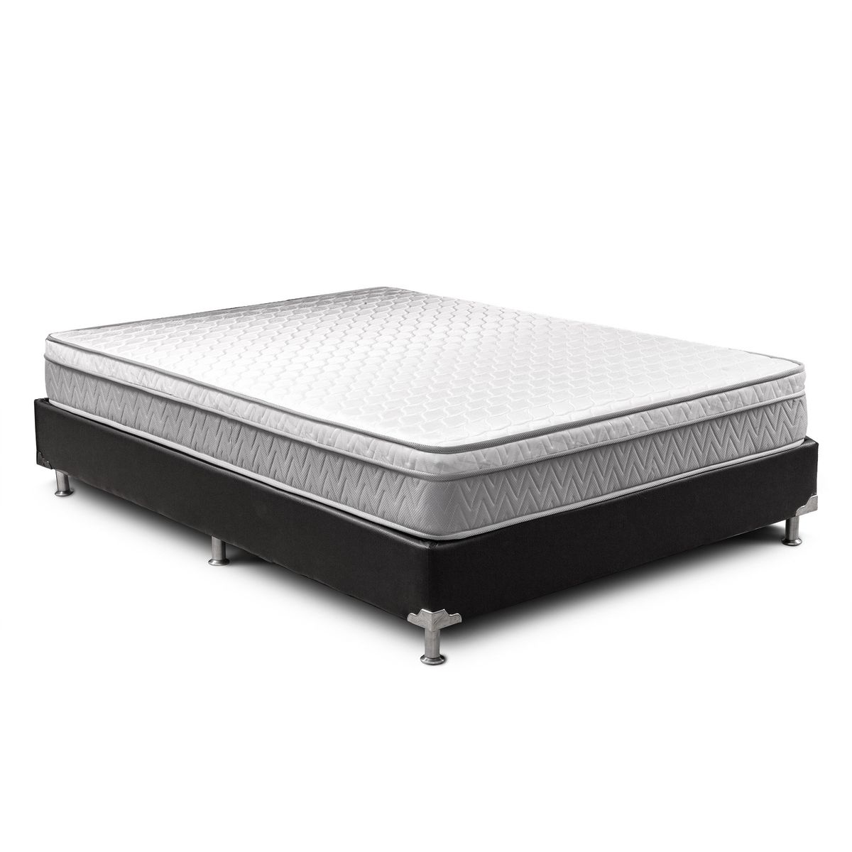 KAIU HOME - Combo Deko Sencillo Base + Colchon Resortado 100x190