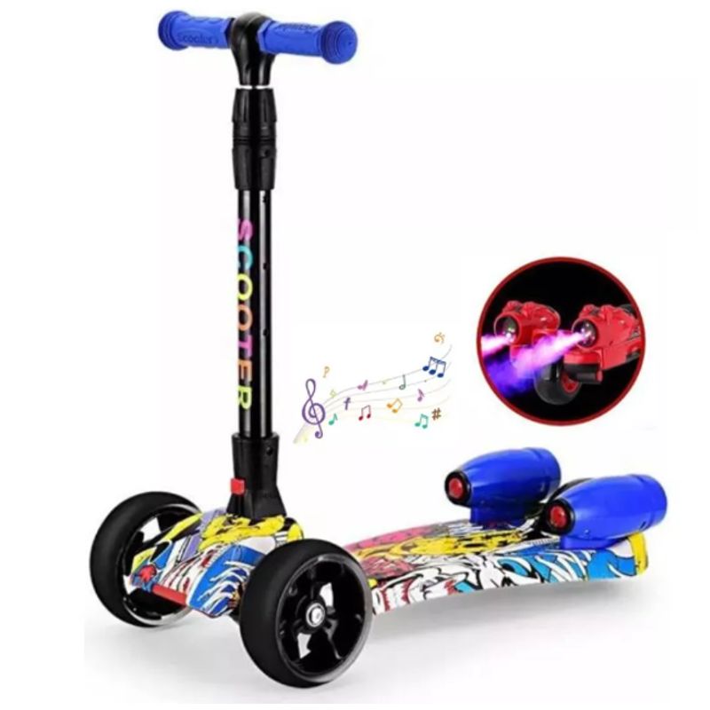 GENERICO - Patineta, Monopatin,  Scooter Humo Musical Luces Recargable