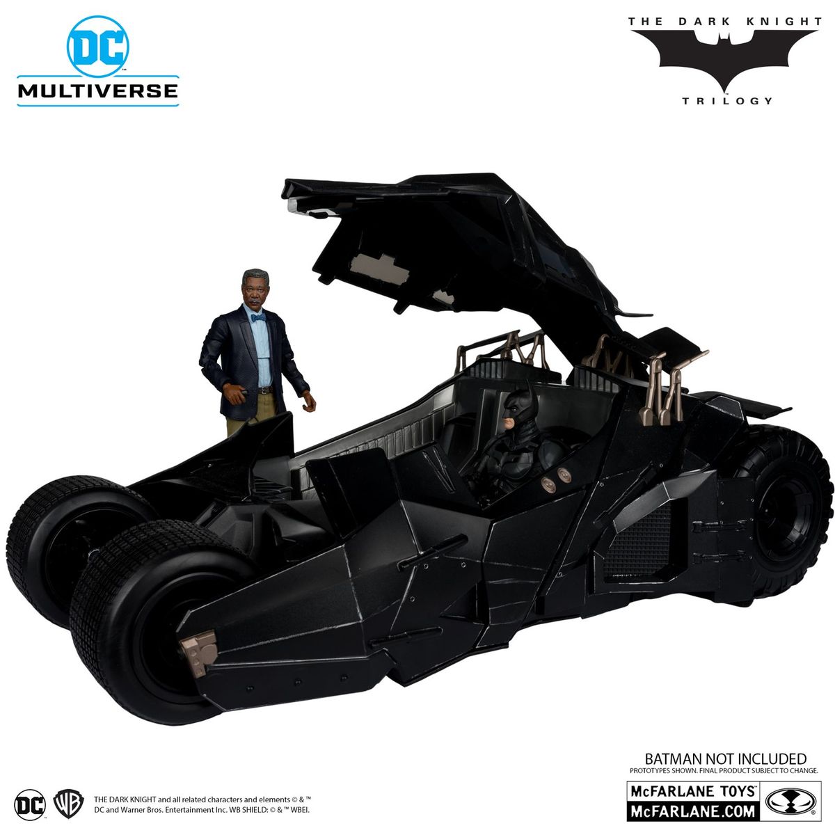 DC COMICS - Tumbler Lucius Fox Pack Figura Batman Dark Knight Mcfarlane Toys