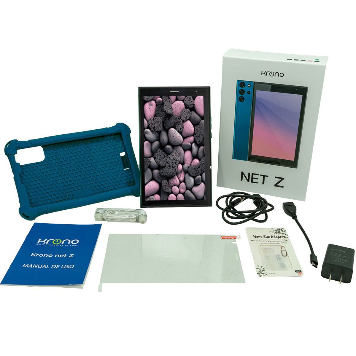 KRONO - Tablet 7 Pulgadas Sim Card 2GB RAM 32GB Android 13 Azul