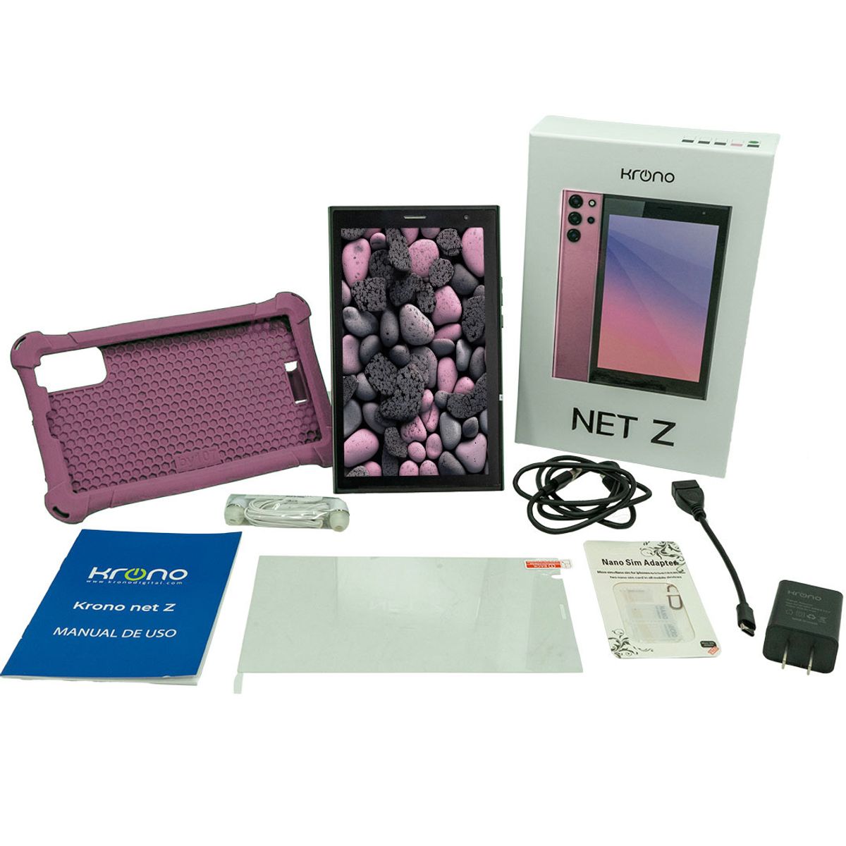KRONO - Tablet 7 Pulgadas Sim Card 2GB RAM 32GB Android 13 Rosado