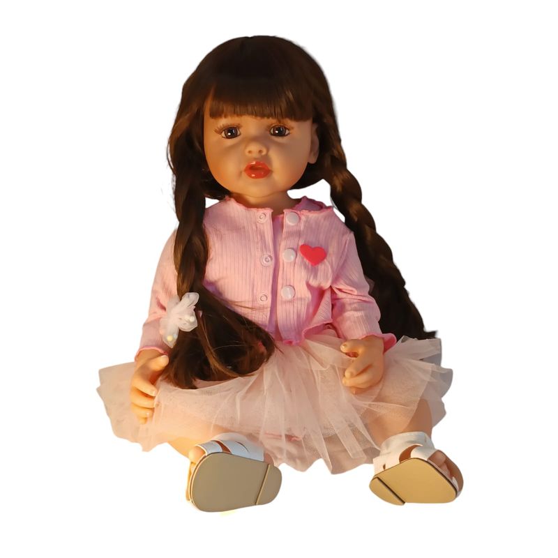 GENERICO - Muñeca Reborn Realista Silicona Completa 55cms Con Sonidos