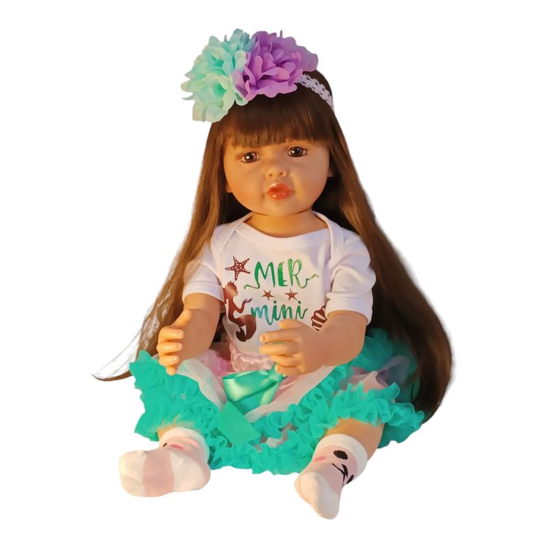 GENERICO - Muñeca Reborn Realista Silicona Completa 55cms Con Sonidos