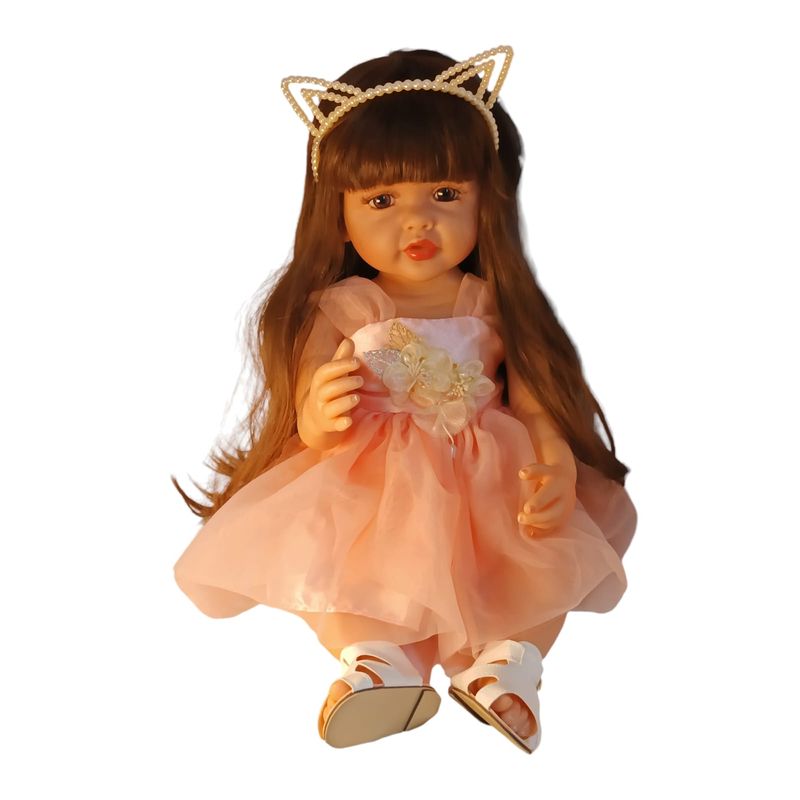 GENERICO - Muñeca Reborn Realista Silicona Completa 55cms Con Sonidos
