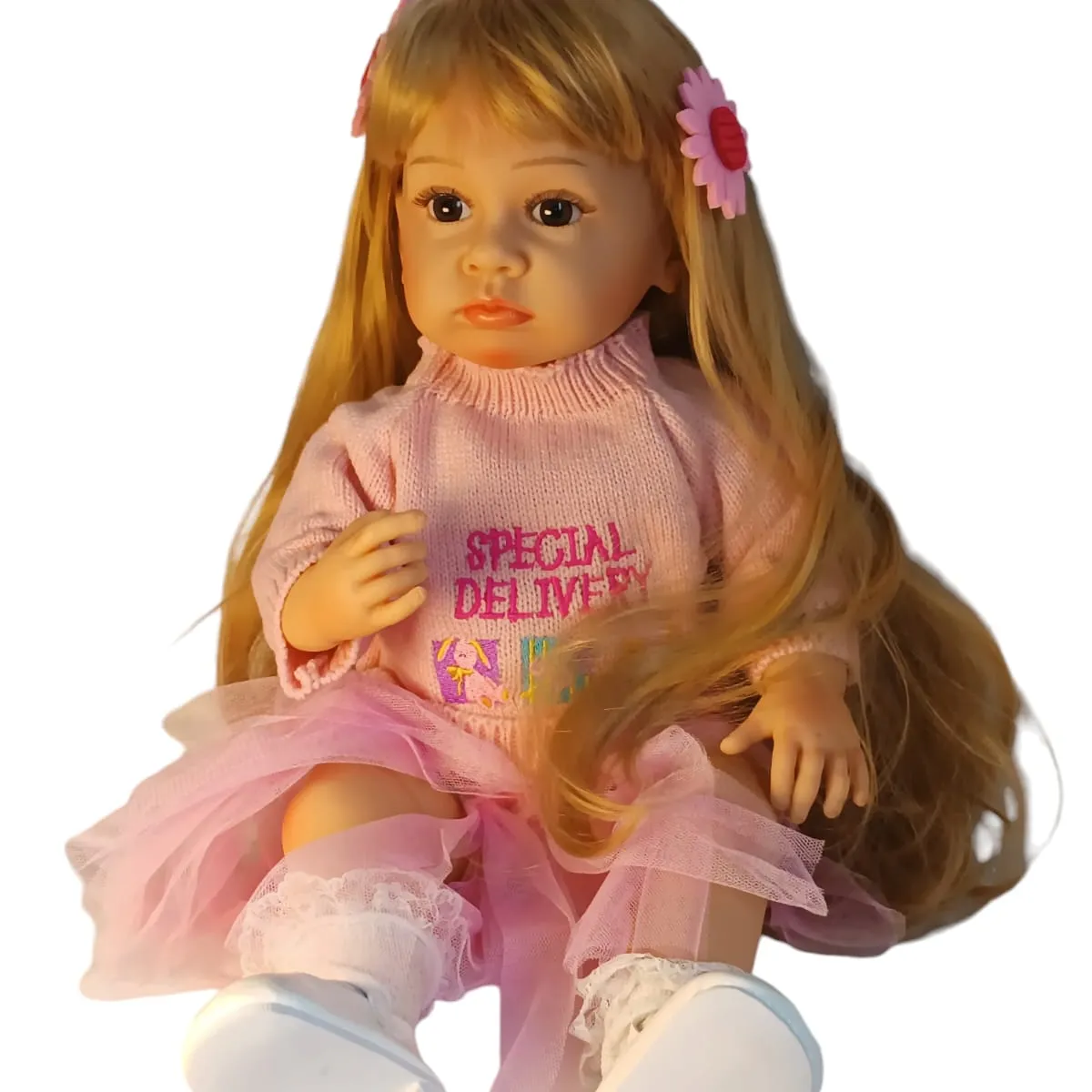 GENERICO - Muñeca Reborn Realista Silicona Completa 55cms Con Sonidos