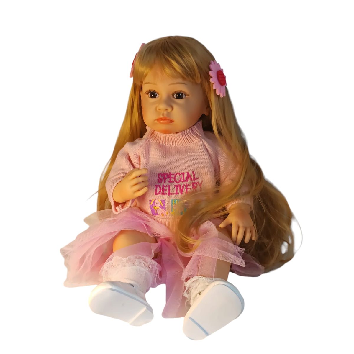 GENERICO - Muñeca Reborn Realista Silicona Completa 55cms Con Sonidos