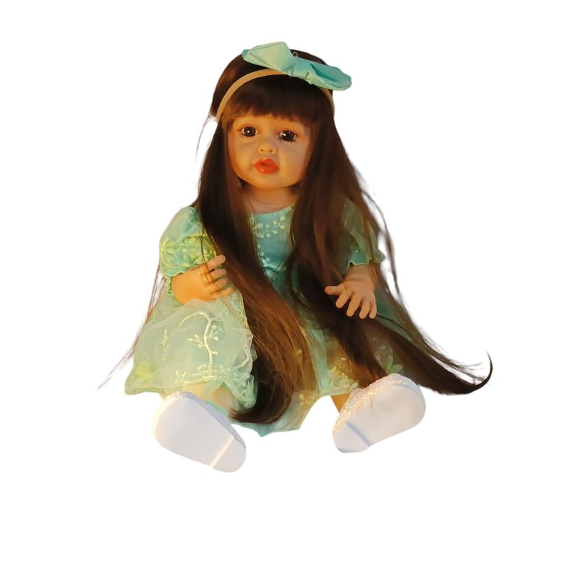 GENERICO - Muñeca Reborn Realista Silicona Completa 55cms Con Sonidos