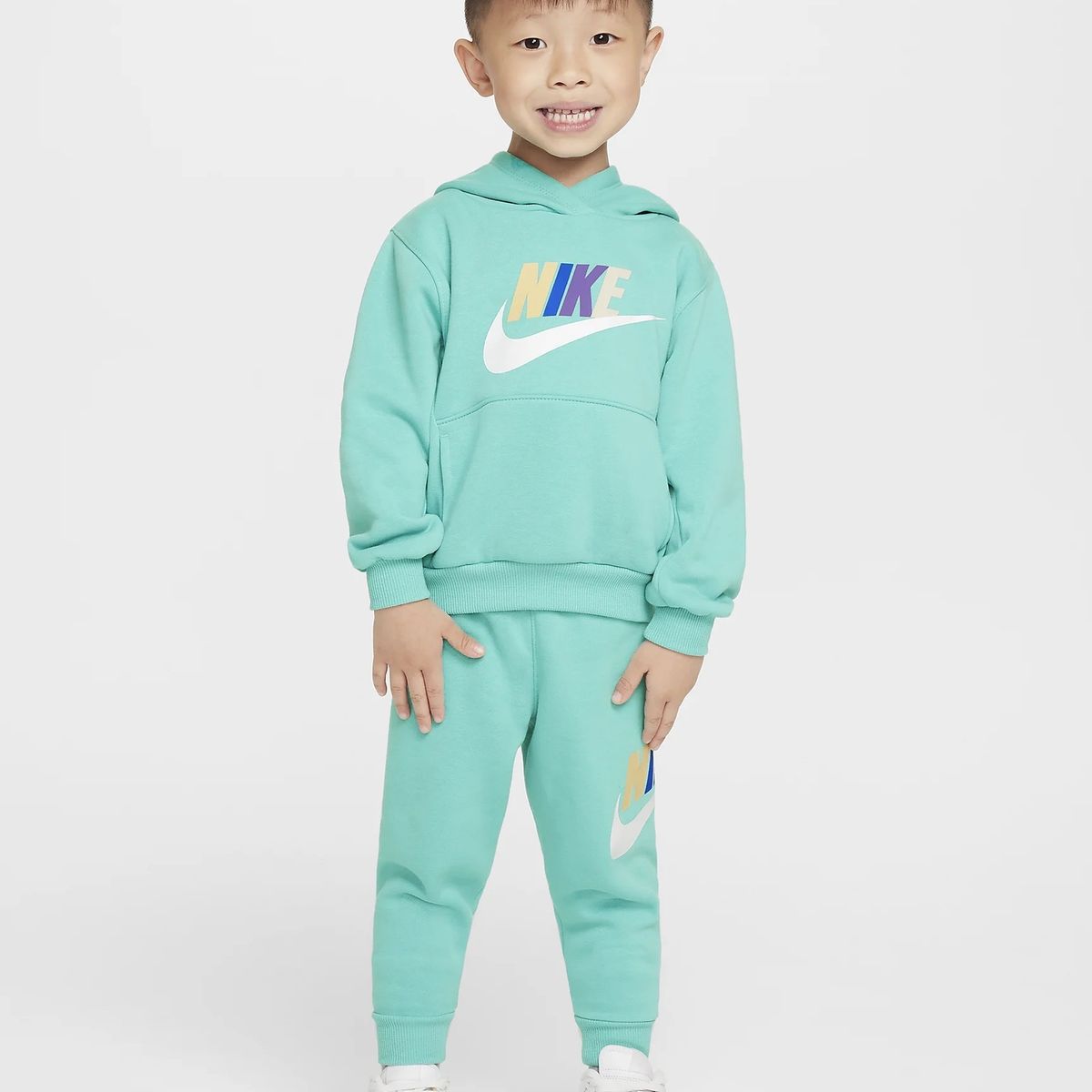 NIKE - SUDADERA CON CAPUCHA NIKE NIÑO PEQUEÑO CLUB FLEECE 76L135-EIG
