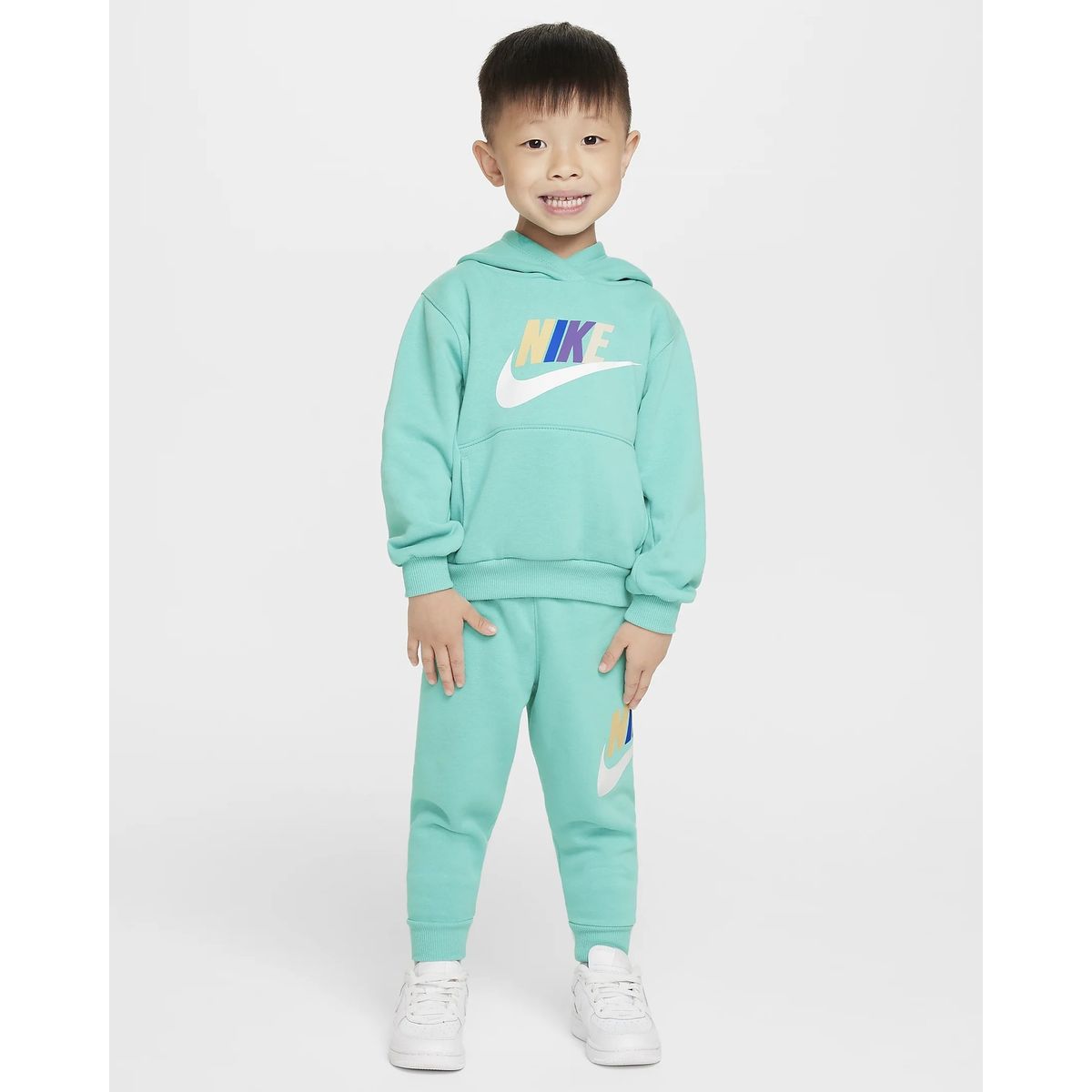 NIKE - SUDADERA CON CAPUCHA NIKE NIÑO PEQUEÑO CLUB FLEECE 76L135-EIG
