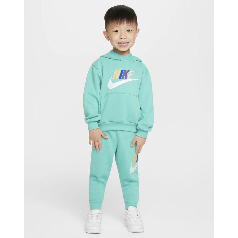NIKE - SUDADERA CON CAPUCHA NIKE NIÑO PEQUEÑO CLUB FLEECE 76L135-EIG