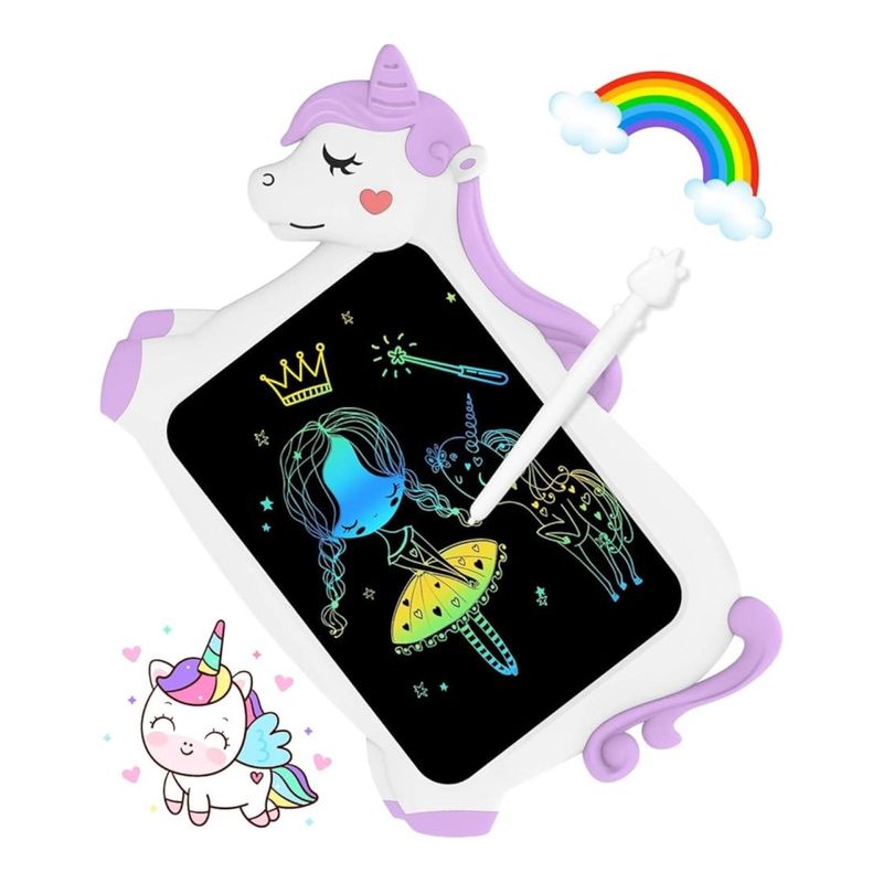 GENERICO - Tablero Magico Digital Lcd Niños Pantalla A Color Unicornio