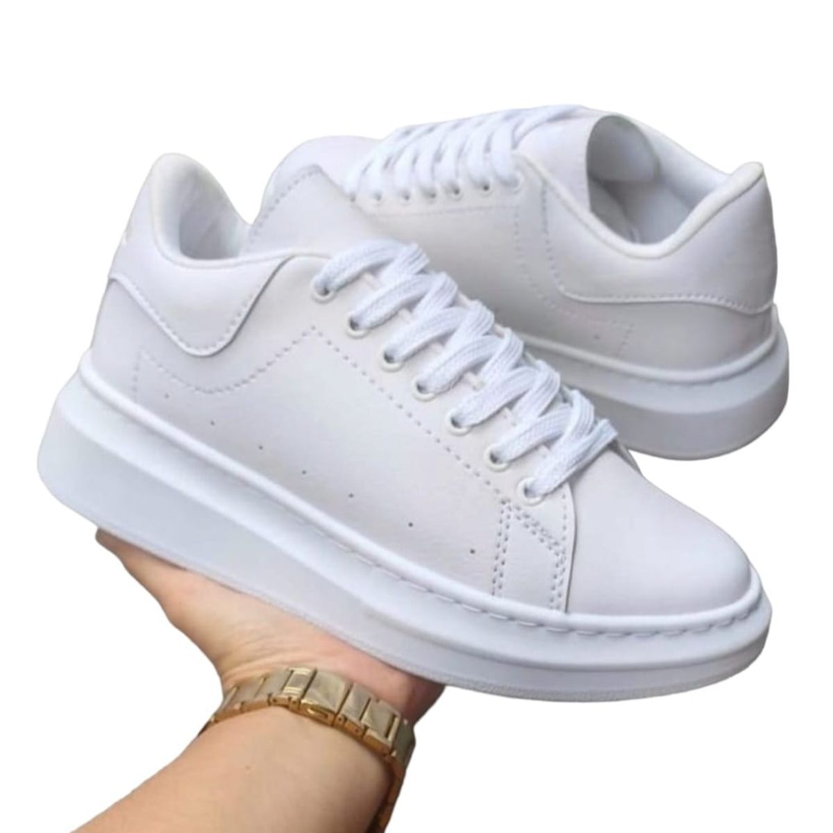 EVEGONZ - Zapatos Blancos Para Mujer Zapato Casual Cómodo