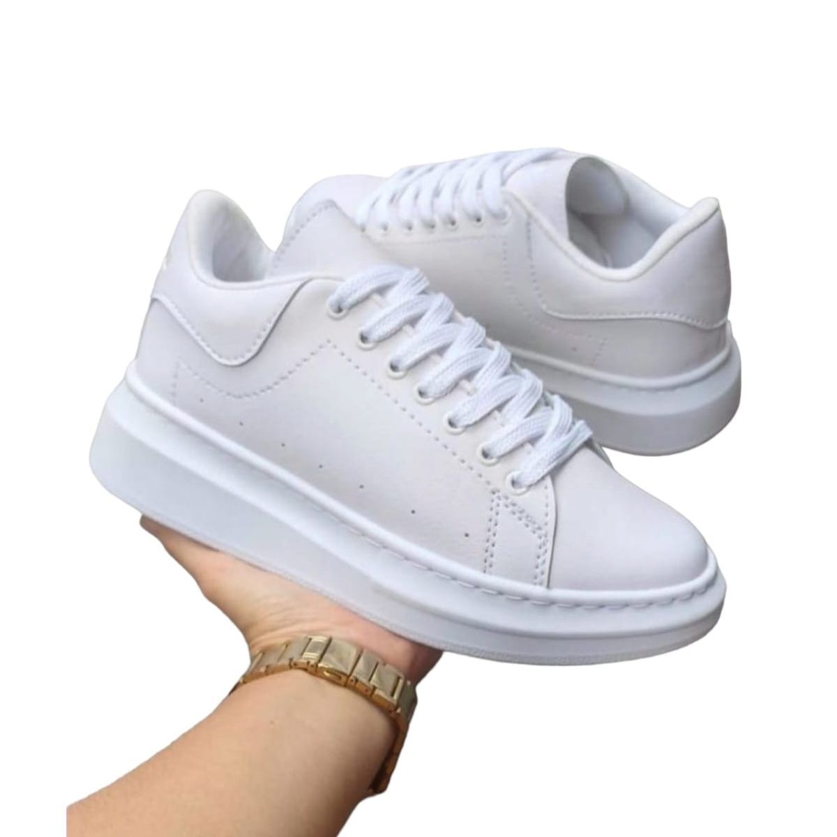 EVEGONZ - Zapatos Blancos Para Mujer Zapato Casual Cómodo