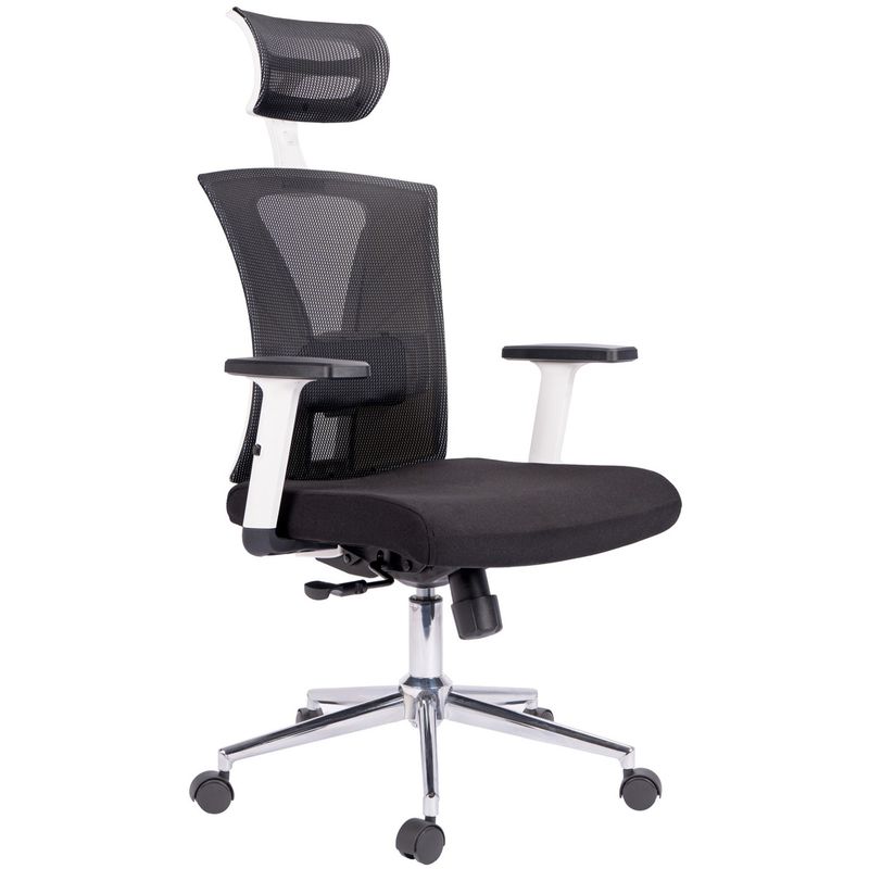 GENERICO - Silla ergonómica para oficina Shanghai Presidente con Marco Blanco