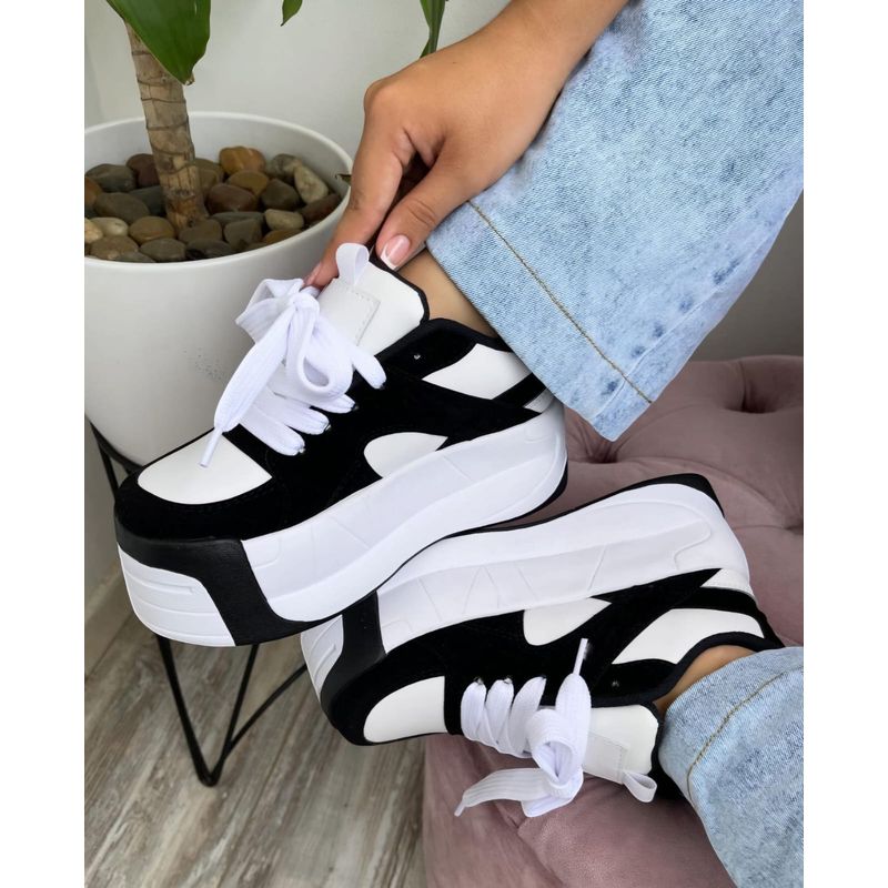 EVEGONZ - Tenis de Plataforma Para Mujer Zapato Casual Urban Moda