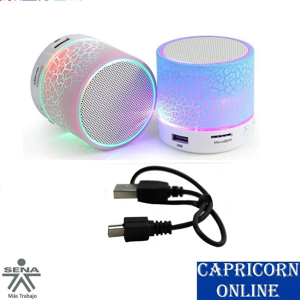 GENERICO - Mini Parlante Bluetooth USB Troquelado