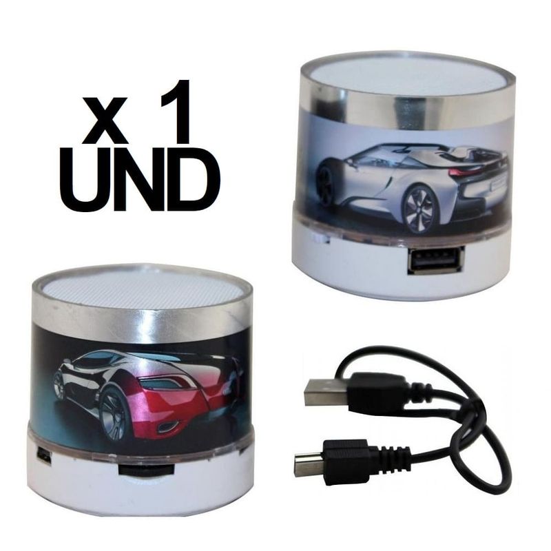 GENERICO - Mini Parlante Bluetooth USB Coche