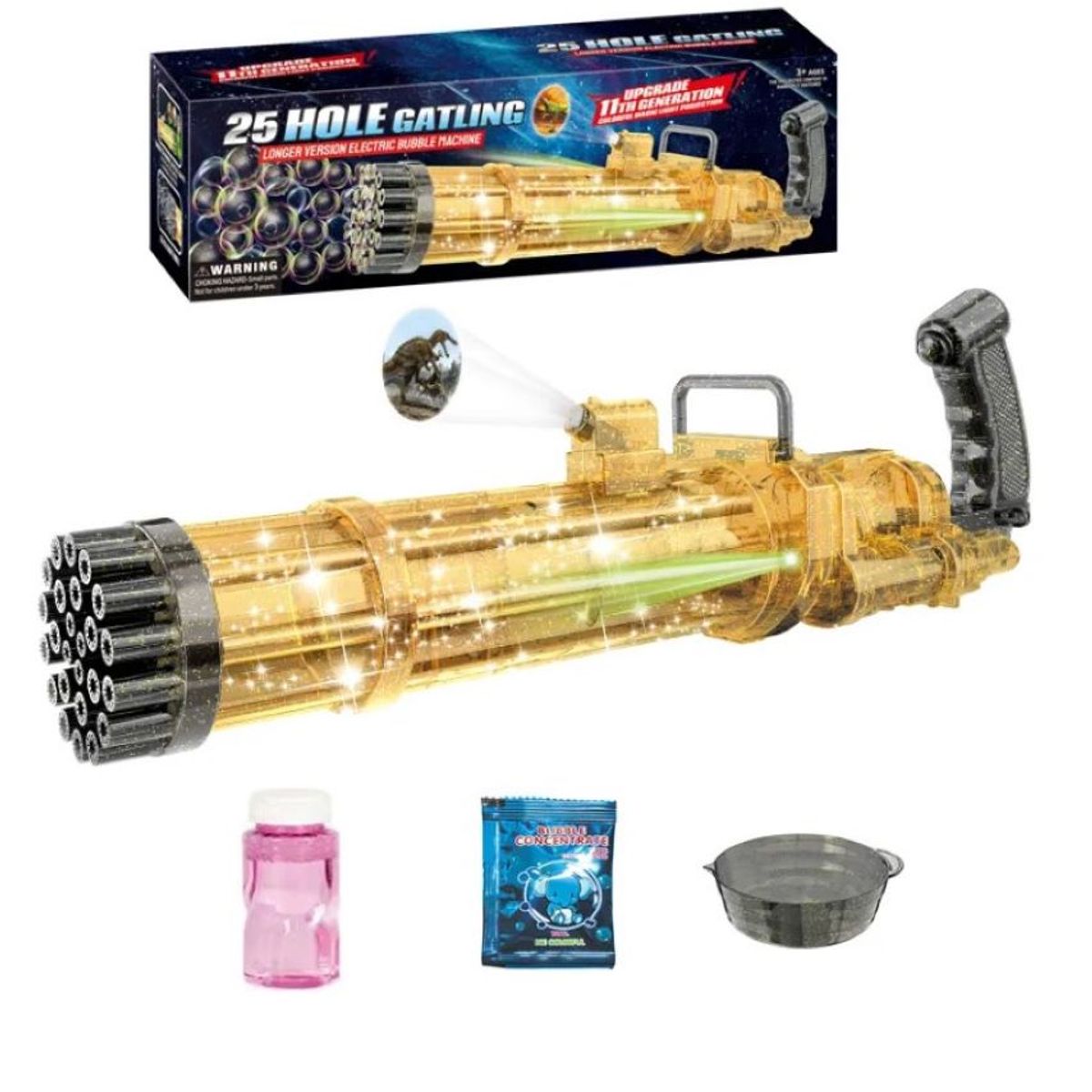 ZHOPI CO - Burbujera Electrica 25 Agujeros Transparente Proyector Luz