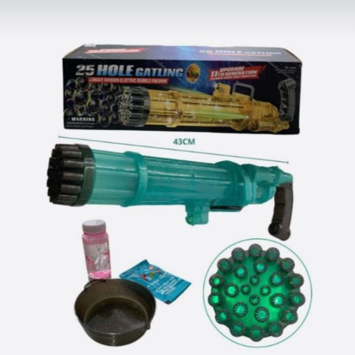 ZHOPI CO - Burbujera Electrica 25 Agujeros Transparente Proyector Luz