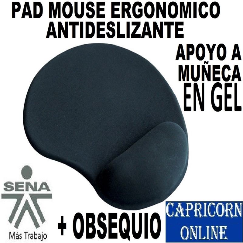 GENERICO - Pad Mouse Apoyo Muñeca En Gel + Obsequio