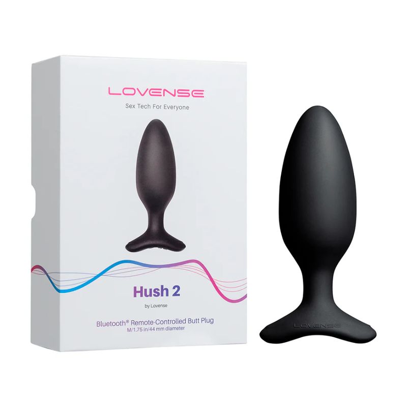 LOVENSE - Plug Anal Vibrador Hush 2 Talla M Lovense