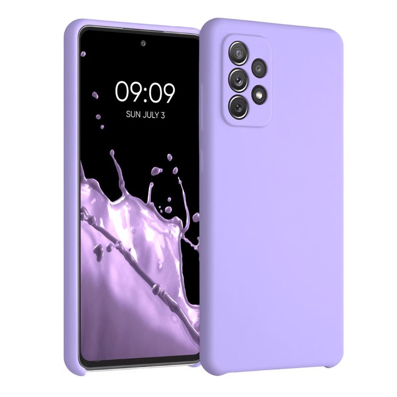 SPACE - Funda Estuche Silicone Case Compatible Con Samsung A72 Lila