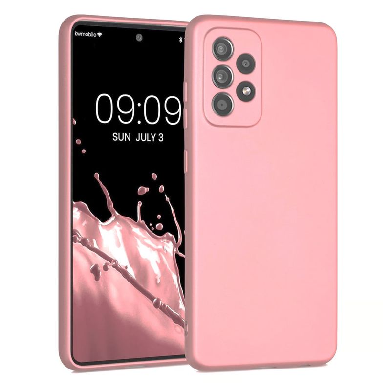 SPACE - Funda Estuche Silicone Case Compatible Con Samsung A72 Rosa