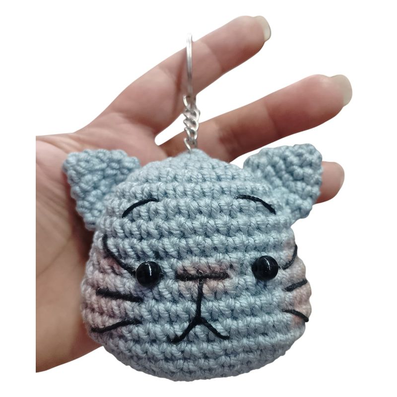 VANIDADES COLLECTIONS - Amigurumi Gato Muñeco Llavero Gato Detalle