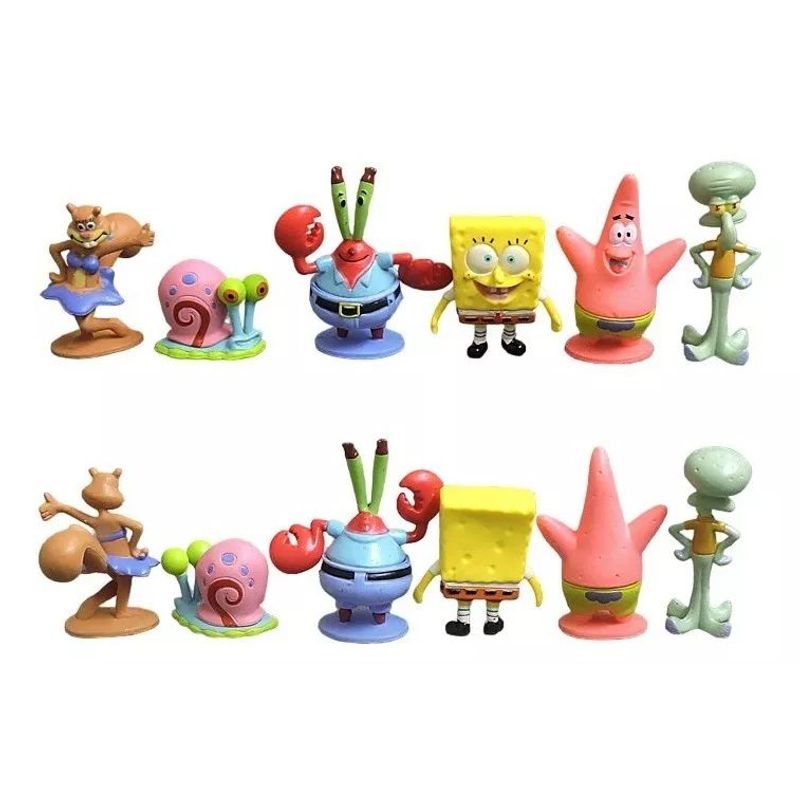 GENERICO - Muñecos Bob Esponja Y Sus Amigos Set X6 Figuras