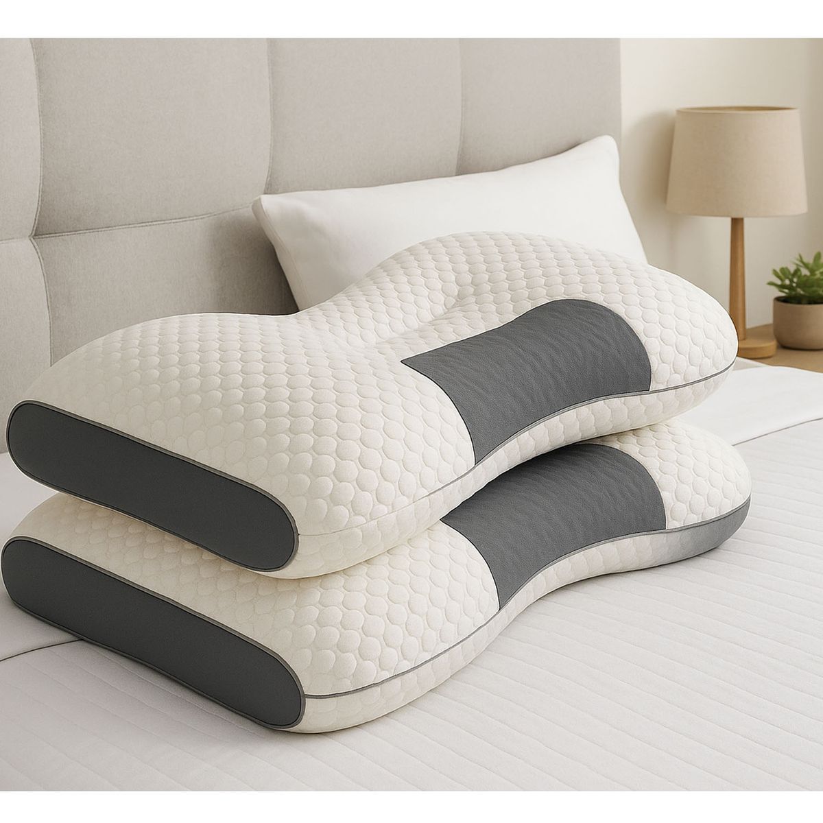 ONE PIXEL - Dos Almohadas Cervicales Para Cuello Ortopedica One Px