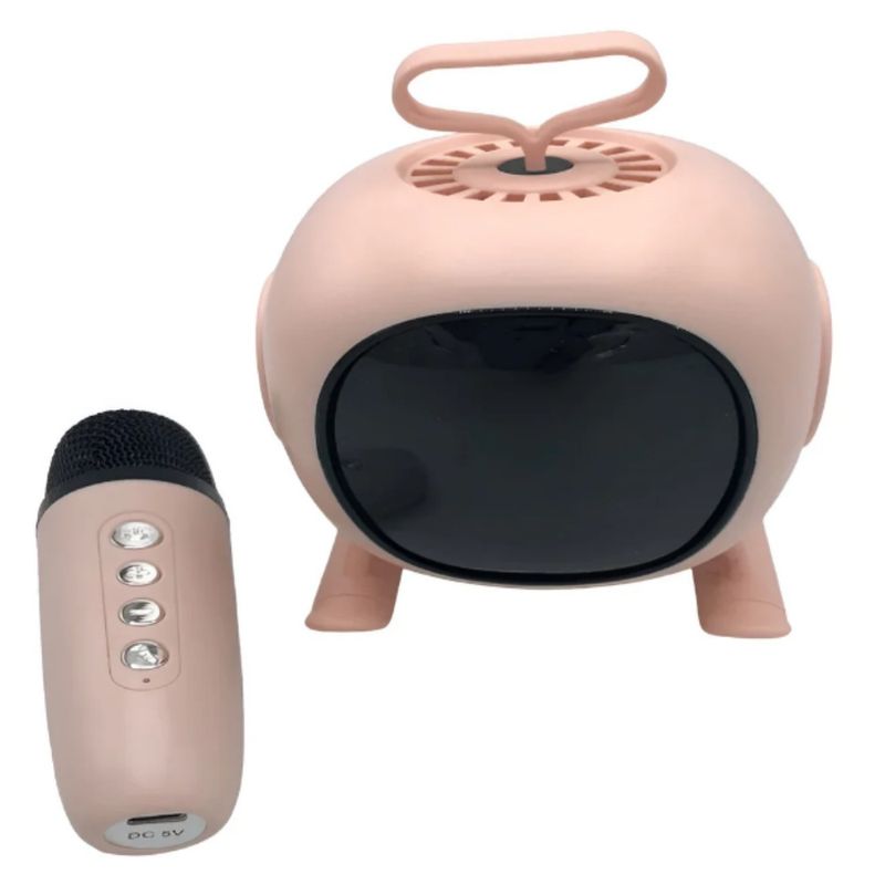 GENERICO - Mini Parlante Karaoke Bafle Micrófono Recargable Inalambrico Bluetooth