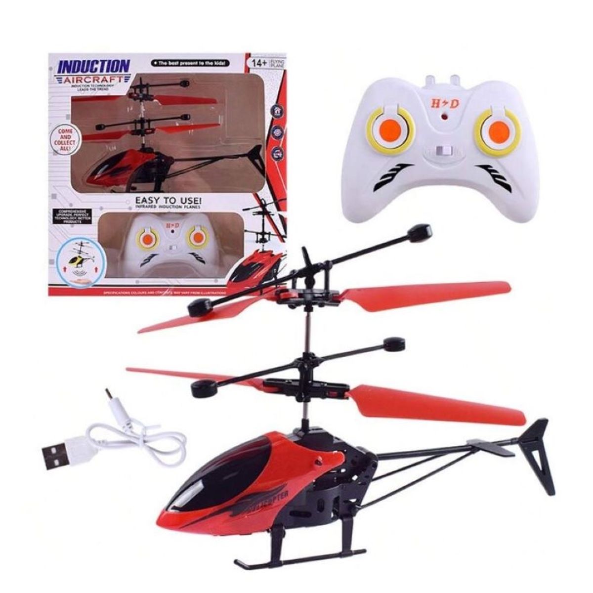 ZHOPI CO - Mini Helicoptero Juguete Control Remoto Dirigible Recargable