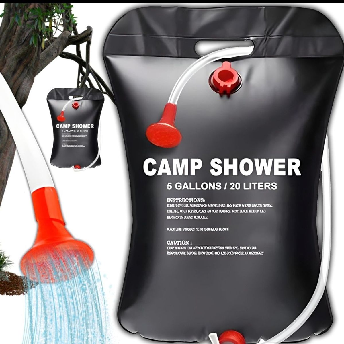 GENERICO - Bolsa de ducha solar portátil de 20  litros camping