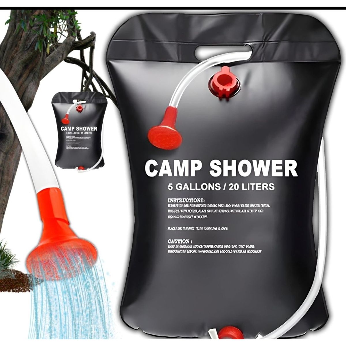 GENERICO - Bolsa de ducha solar portátil de 20  litros camping