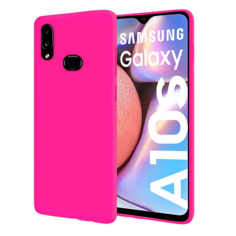 SPACE - Funda Estuche Silicone Case Compatible Samsung A02s Rosa