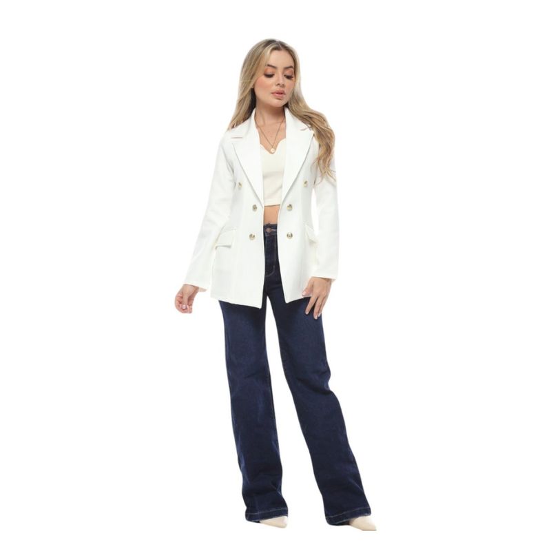 GENERAL - BLAZER ZOE BLANCO-CLASICO