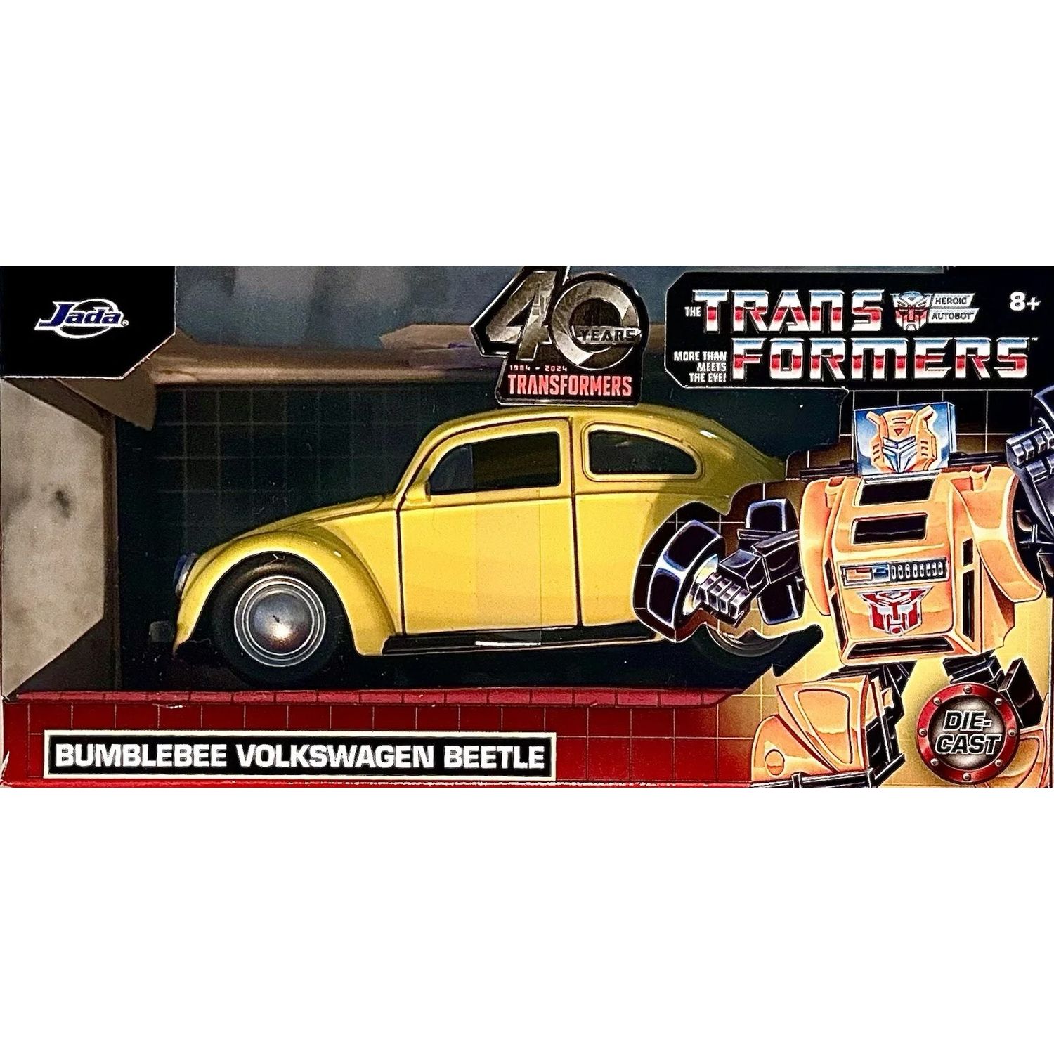 Bumblebee Volkswagen Beetle, Escala 1:32 Transformers 12 CM JADA - Main Image
