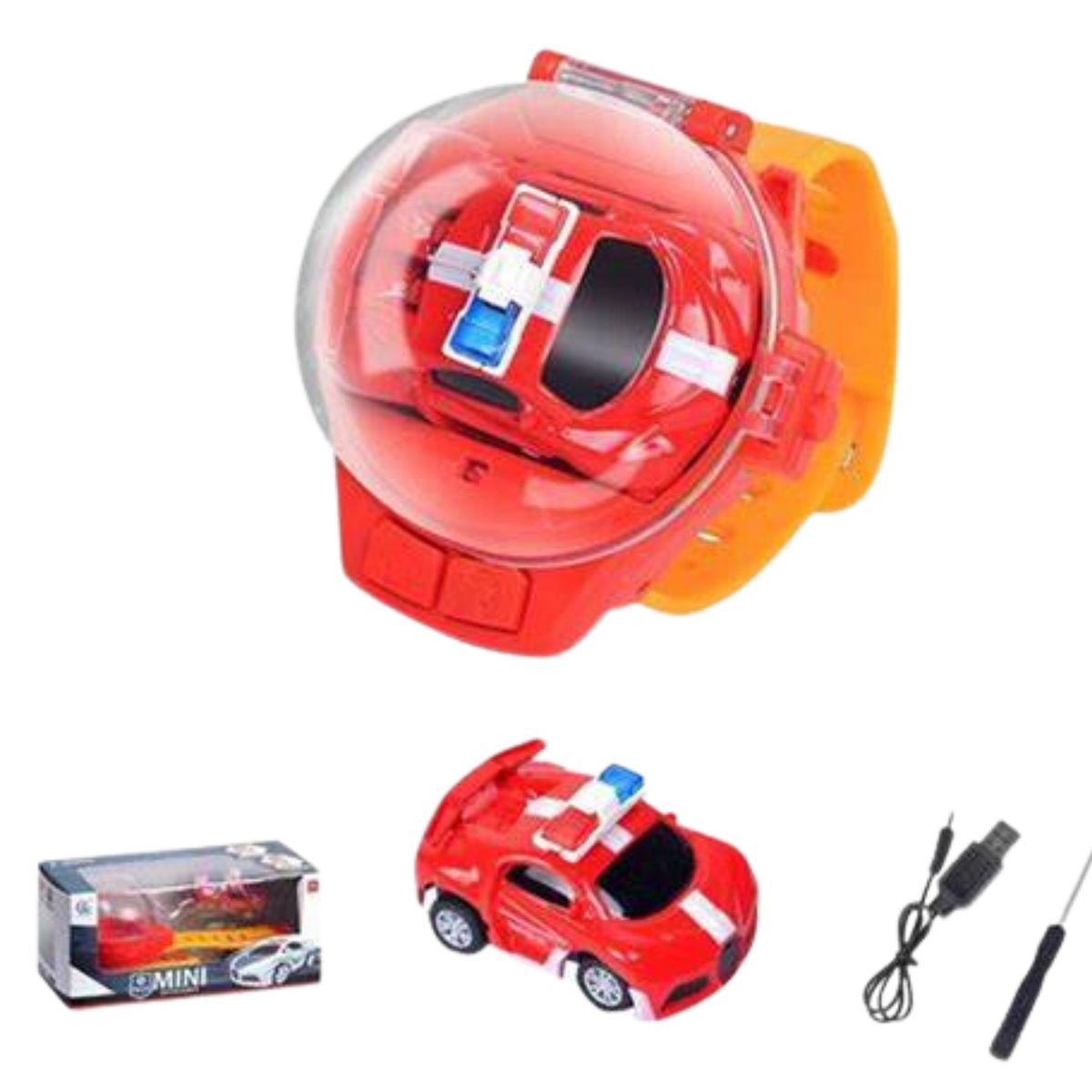 GENERICO - Carro Control Remoto Reloj Manilla Recargable Niño Carga Usb
