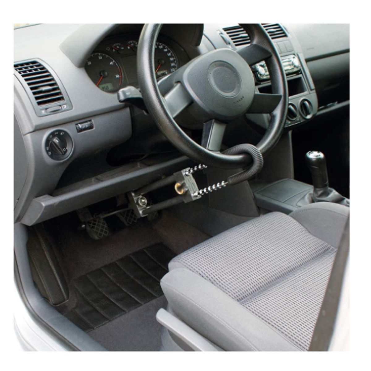 GENERICO - Seguro antirrobo bloqueo del pedal al volante