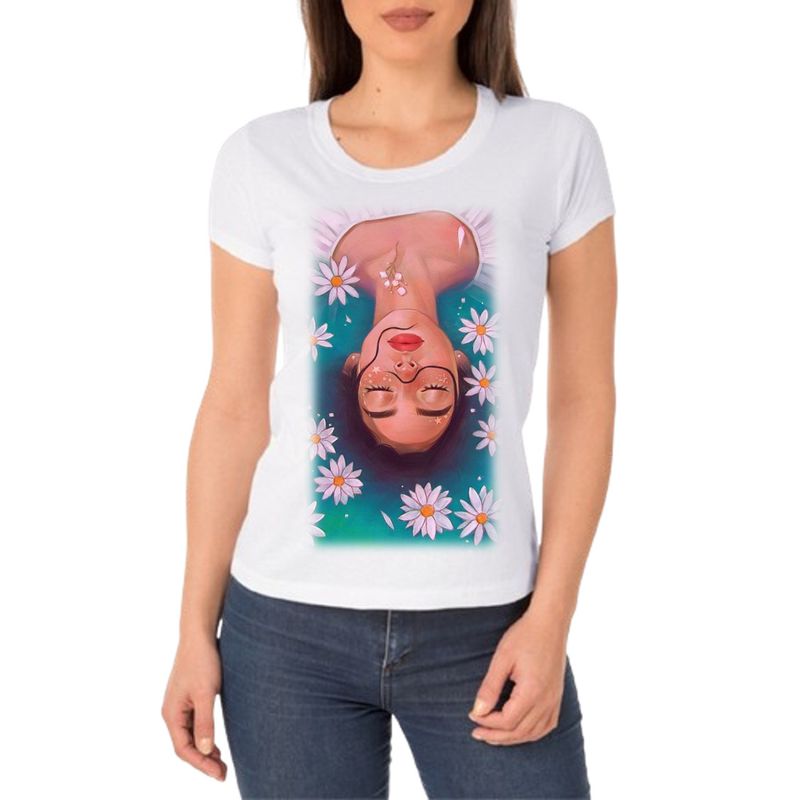 ISMI - Camiseta Mujer Estampado Floresa
