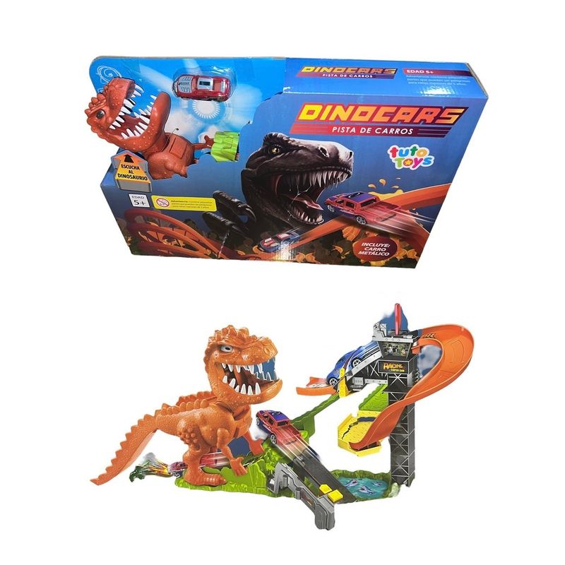 GENERICO - Pista De Carros Dinocars T Rex Veloz+ 1 Carro