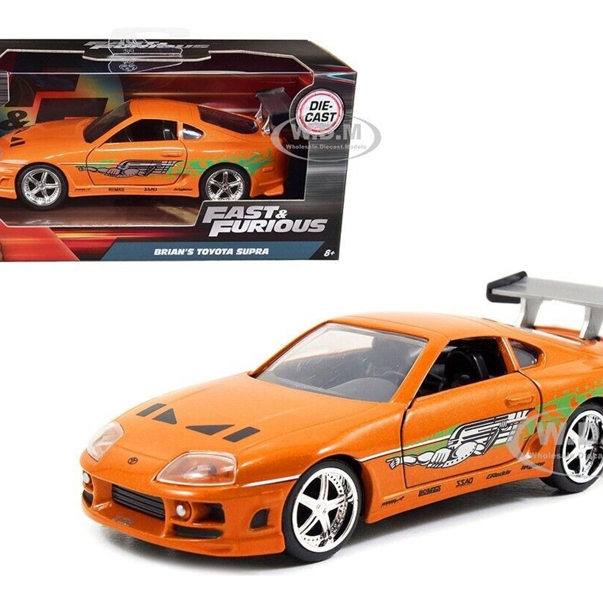 JADA TOYS - Carro Brian´s Toyota Supra Rápido Y Furioso   13 cm