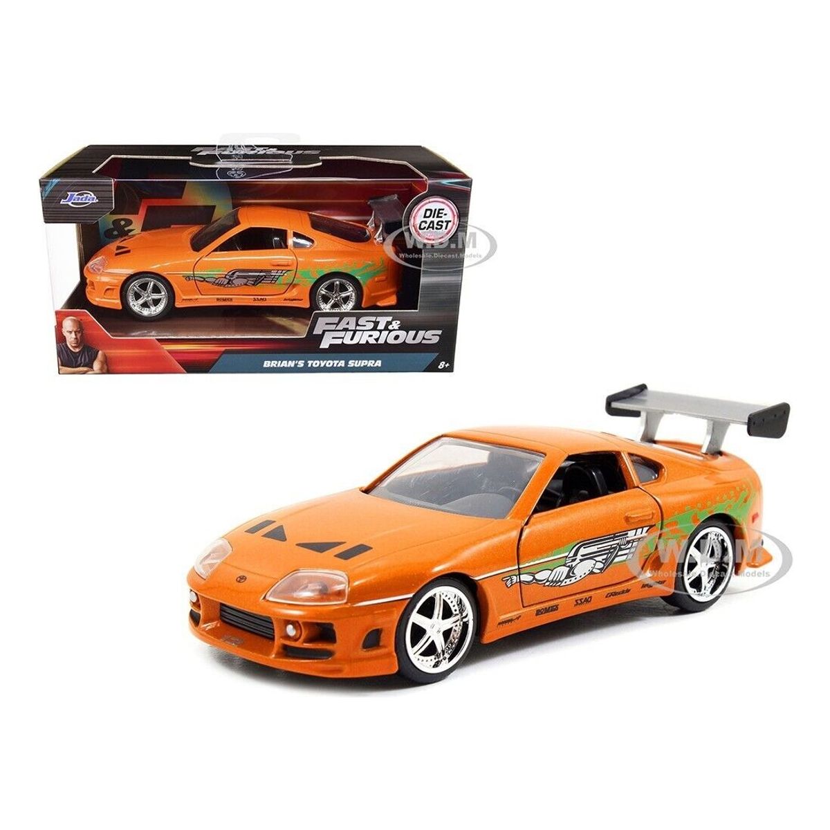 JADA TOYS - Carro Brian´s Toyota Supra Rápido Y Furioso   13 cm