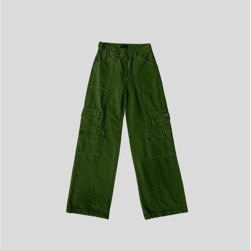 PAM MOVEMENT - Pantalón Cargo - Verde Militar