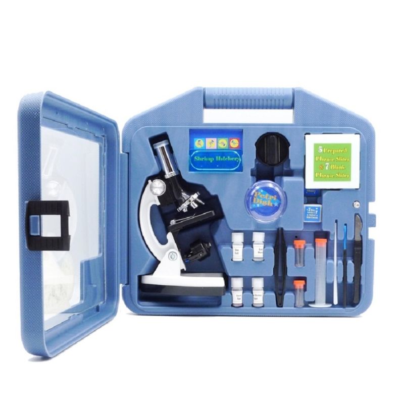 GENERICO - Microscopio Monocular Niños Didactico Kit 28 Piezas