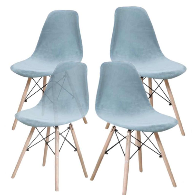 GENERICO - Forros Protector Para Silla Eames Funda en terciopelo sillas comedor