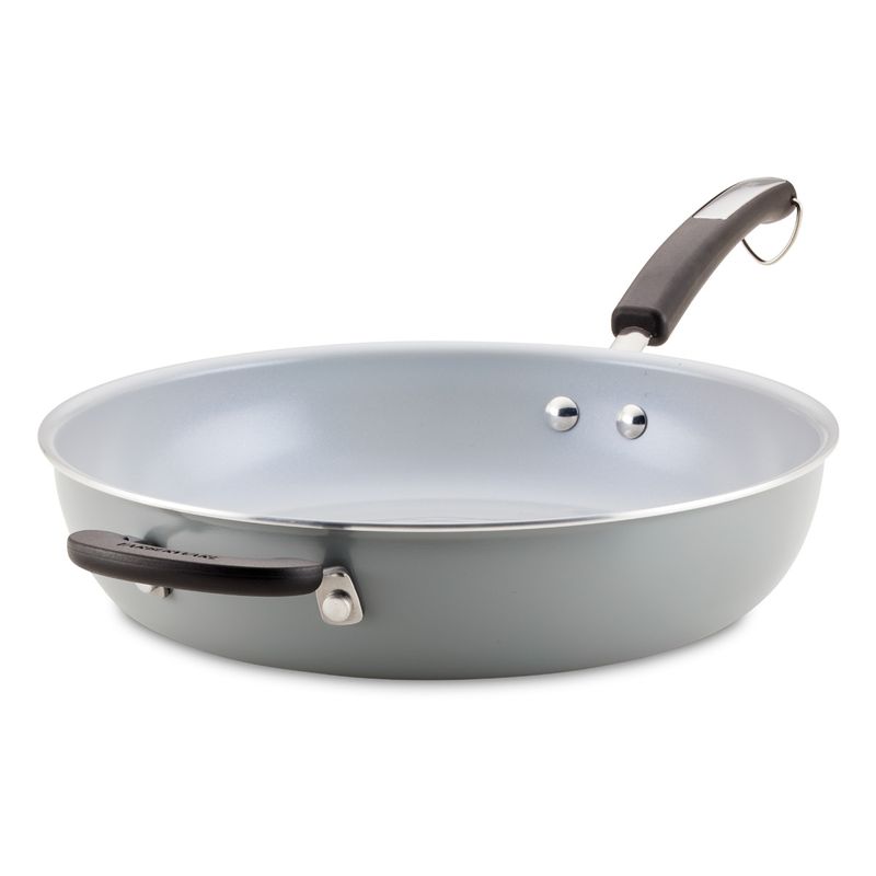 FARBERWARE - Sartén con mango y asa antiadherente Cerámico Farberware Gris 32cm