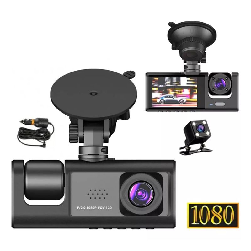 GENERICO - Camara Auto Frontal Interior Y Trasera Accesorio Auto Hd
