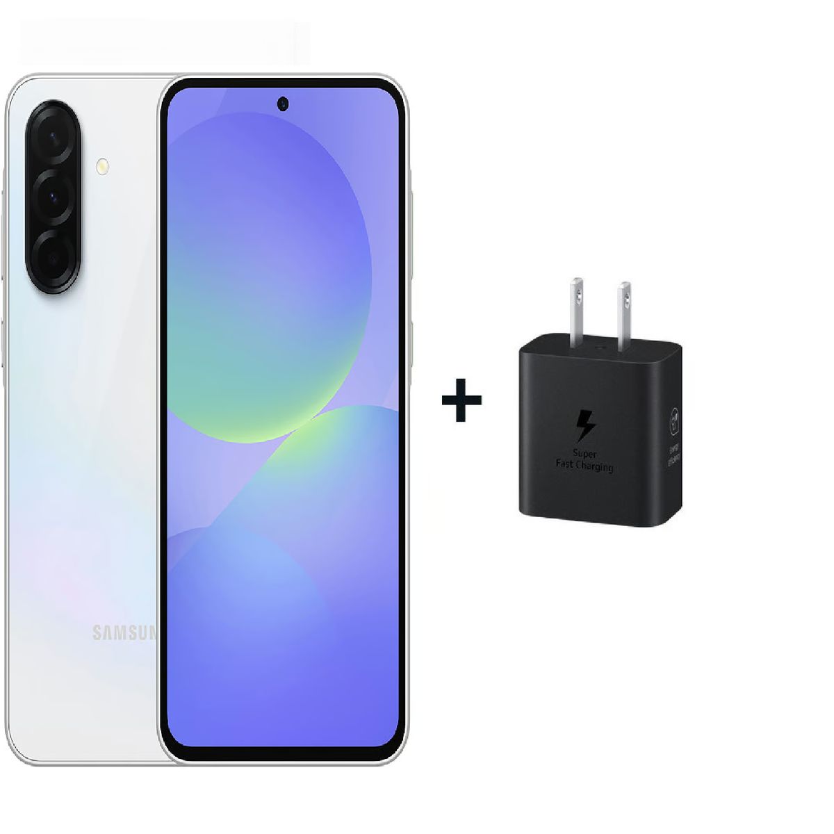 SAMSUNG - Celular Samsung A36 5G 256GB + Adaptador Carga 25W-8GB RAM-Cámara 50 MP-Frontal 12MP-6.7"- Blanco