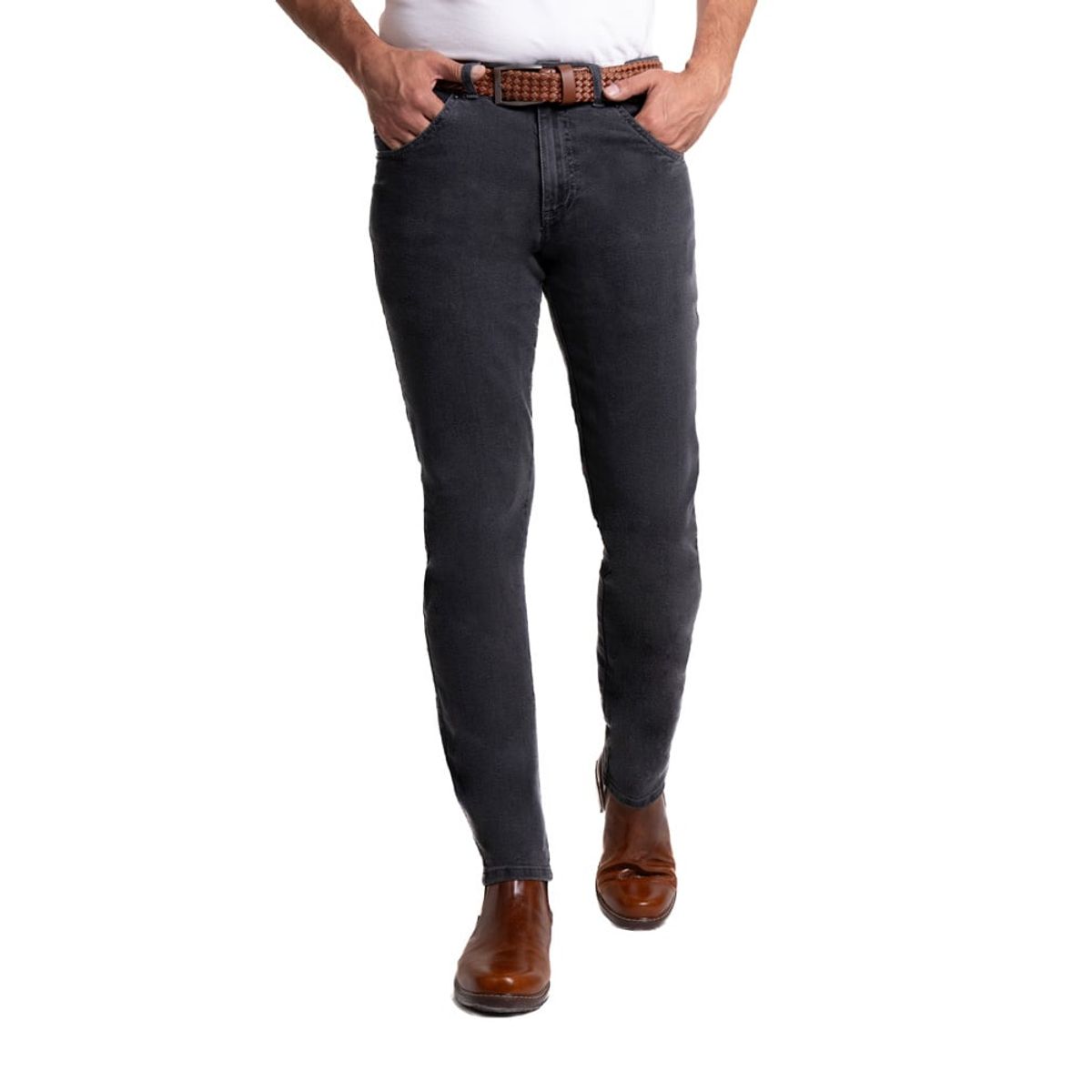 LEC LEE - Jean skinny para hombre color gris